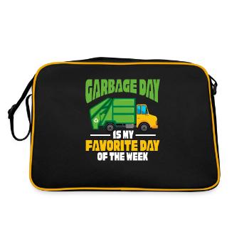 Le Garbage Day est mon jour préféré de la semaine – - Sac Retro - noir/or - Dos