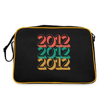 Anniversaire année 2012 / Vintage 2012 - Sac Retro - noir/or - Dos