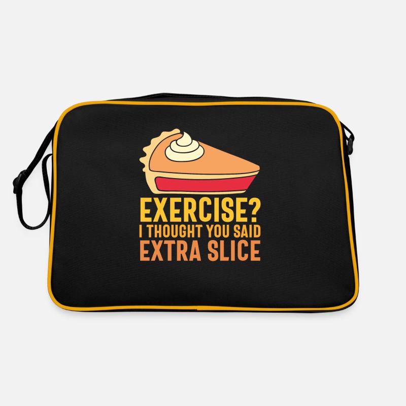 exercise - Funny Turkey - Retro Bag - black/gold