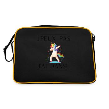 J'peux pas j'ai danse - Sac Retro - noir/or - Dos