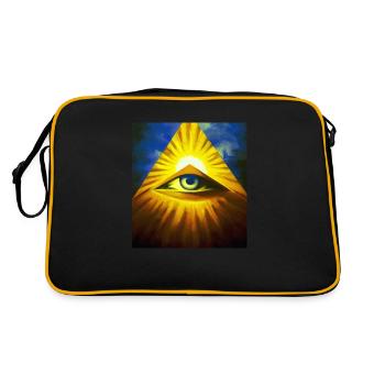 All Seeing Eye - Retro Bag - black/gold - Back