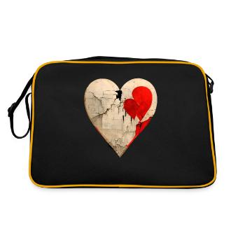 CŒUR BRISÉ - Sac Retro - noir/or - Dos