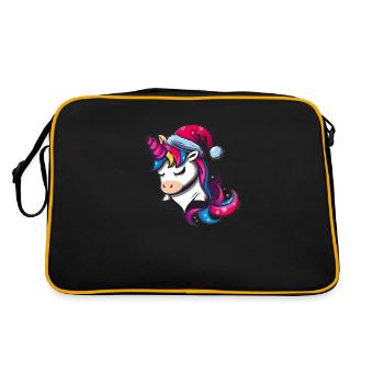 Licorne festive - Sac Retro - noir/or - Dos