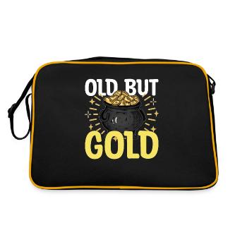 Gold Prospecting Gold Prospector Gift - Retro Bag - black/gold - Back