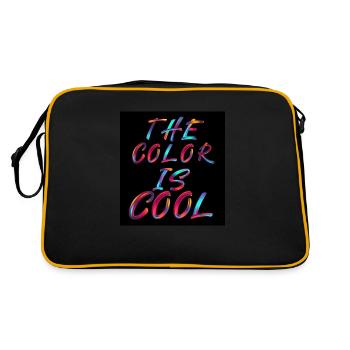 colorful theme, picture in color - Retro Bag - black/gold - Back