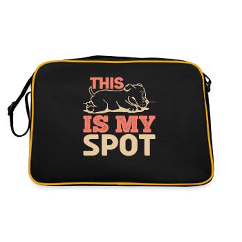 THIS IS MY SPOT DOG - Retro Bag - black/gold - Back