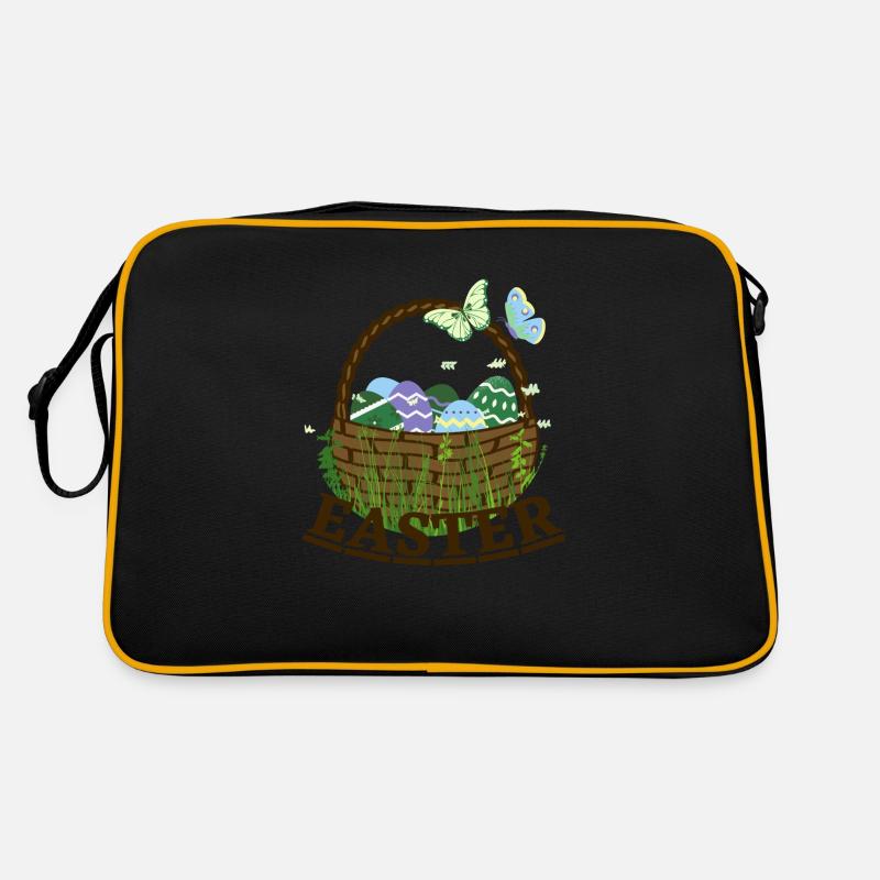Easter basket with Easter eggs Retro Bag