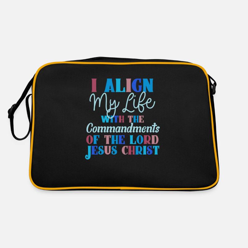 Commandments of Jesus Christ Bible Study Christian Retro Bag