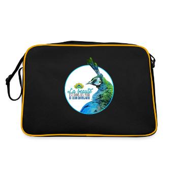 Paon - Sac Retro - noir/or - Dos