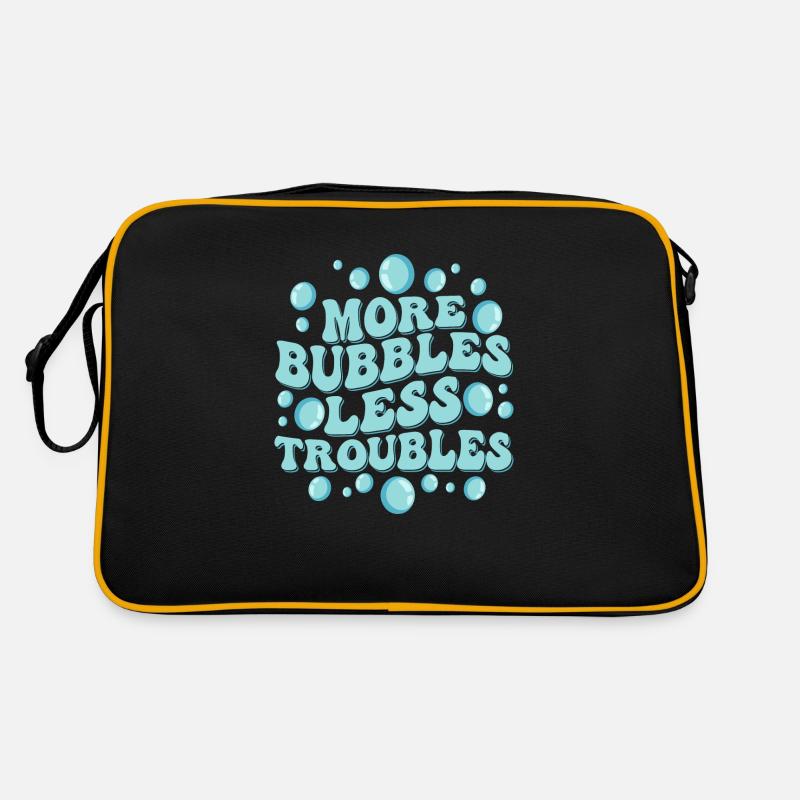 More Bubbles Less Troubles Soapmaker Soapmaking Retro Tasche