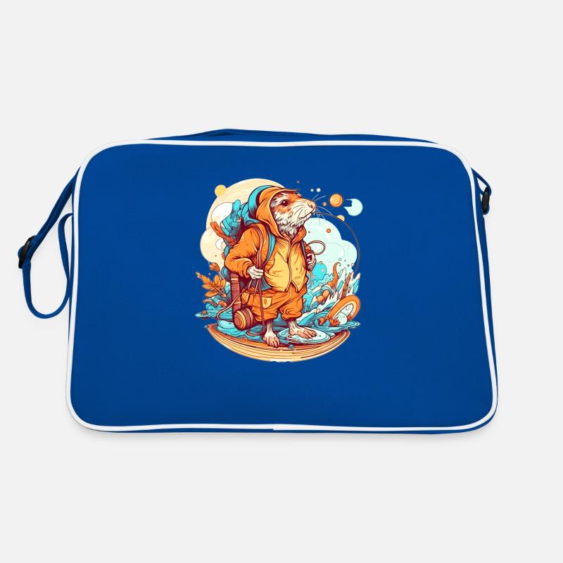 The mole rat on a long walk Retro Bag