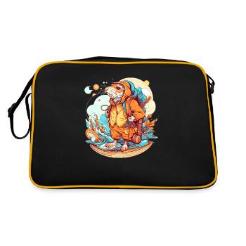 The adventure of the mole rat begins now - Retro Bag - black/gold - Back