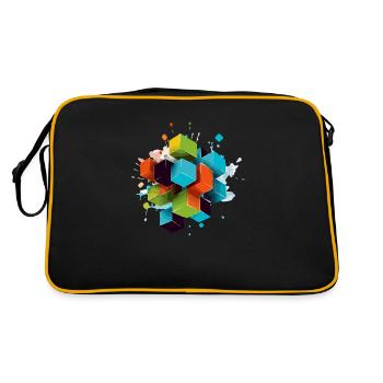 Cubes - Retro Bag - black/gold - Back