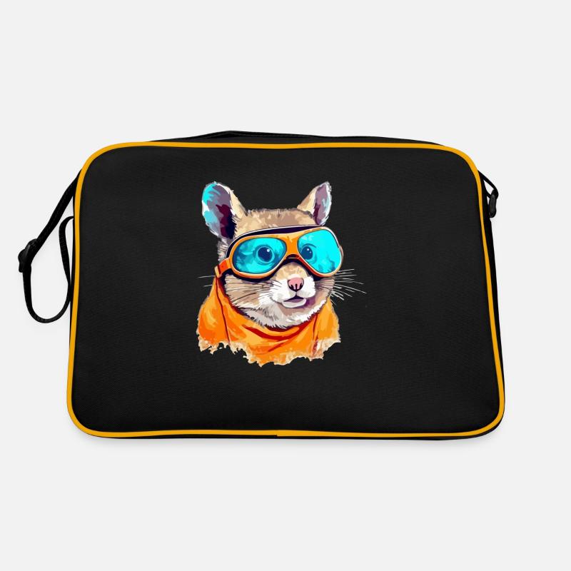 Tik the spectacled squirrel Retro Bag