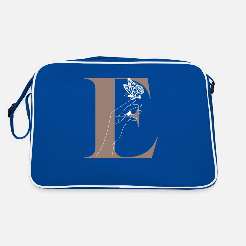 Letter E Magic Butterfly Retro Bag