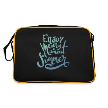 Sommer - Retro Tasche - Schwarz/Gold - Hinten