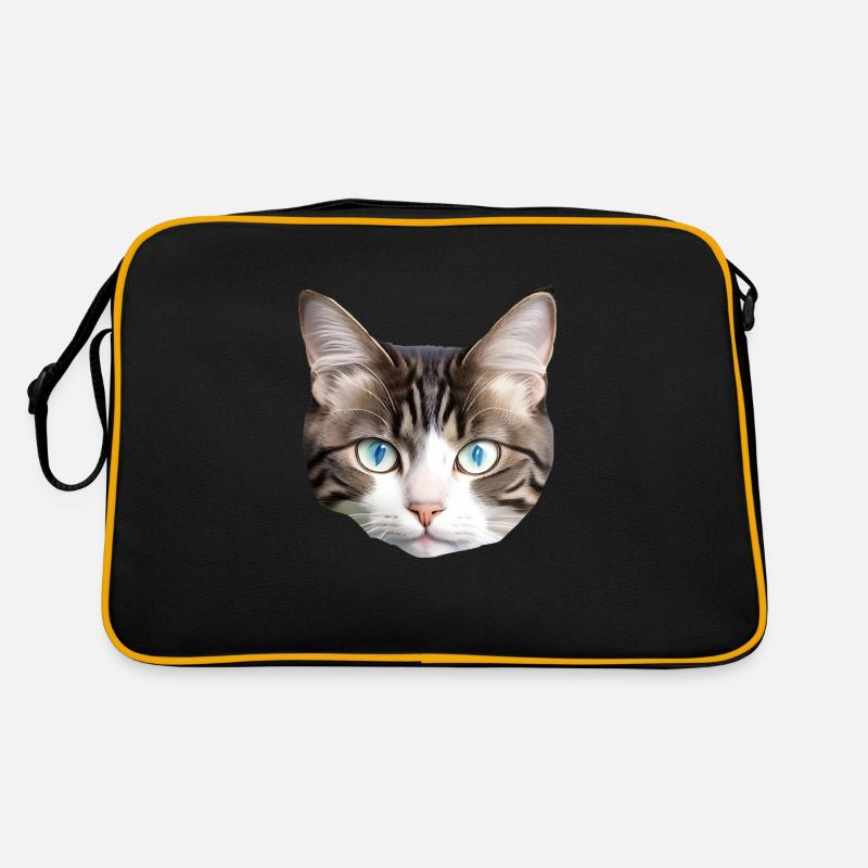 Cute cat Retro Bag