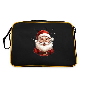 Santa Claus - Retro Tasche - Schwarz/Gold - Hinten