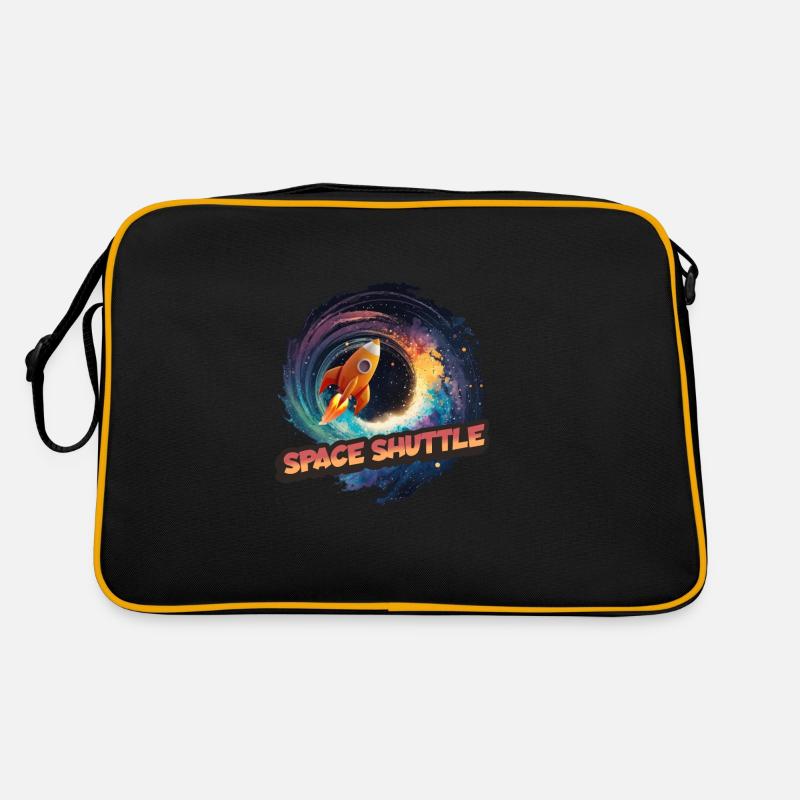 Space Shuttle: The Winged Spaceship - Retro Bag - black/gold