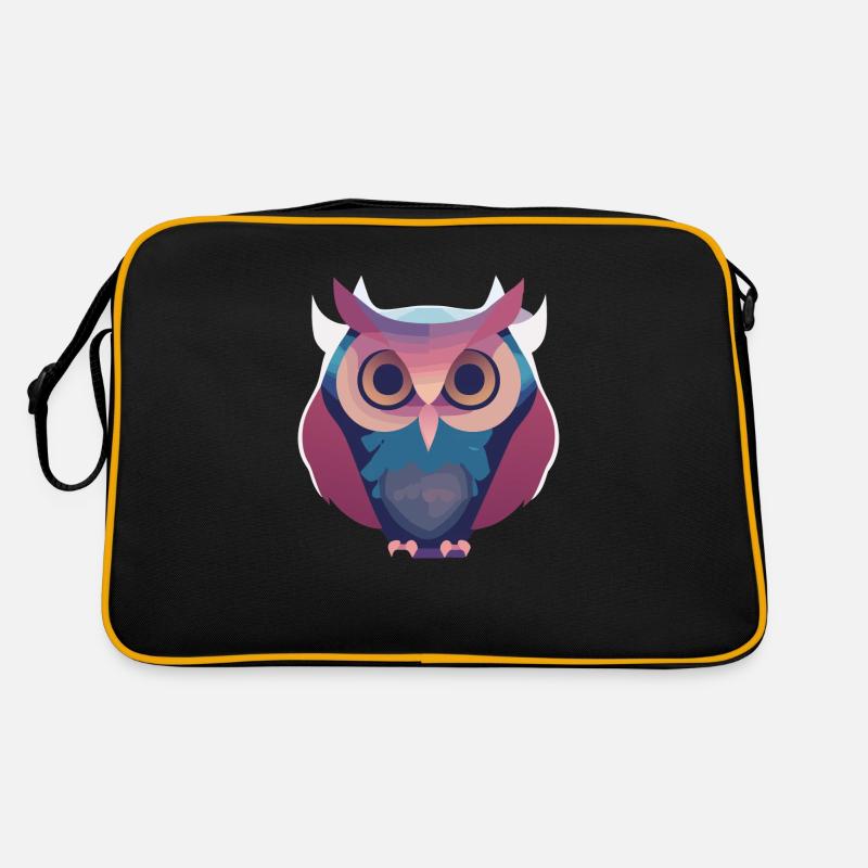Träumende Eule (Dreamy Animals Collection) Retro Tasche