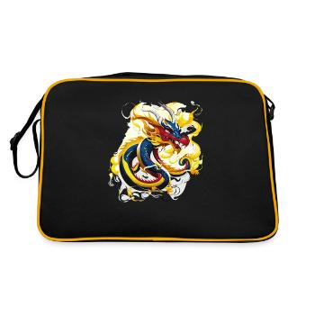 Dragon chinois (Collection d’œuvres d’art) - Sac Retro - noir/or - Dos