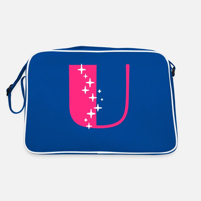 Letter U Glitter Retro Bag