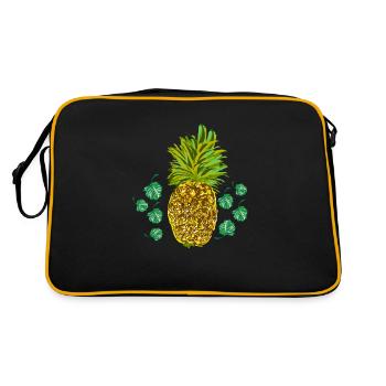 Pineapple - Retro Bag - black/gold - Back