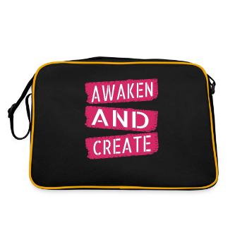 fostering creativity innovative ideas - Retro Bag - black/gold - Back
