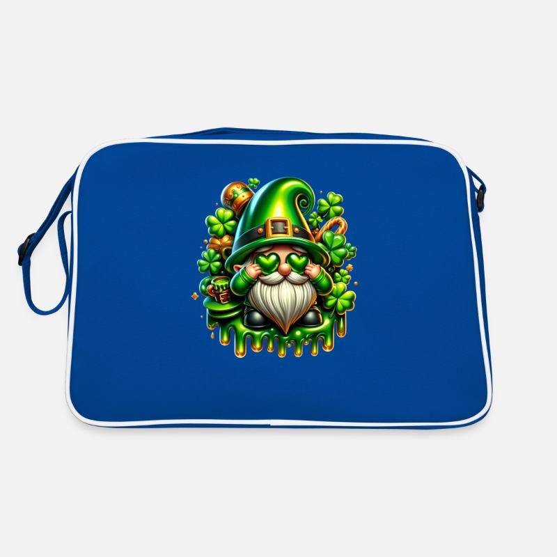 St.Patricks Day - Gnome Retro Tasche