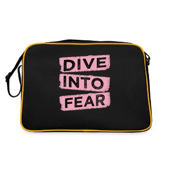 Citation : Resilient Courage, Sports extrêmes - Sac Retro - noir/or - Dos