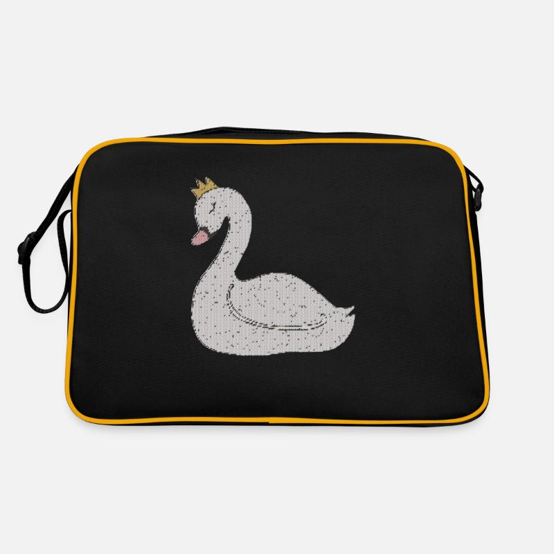 schwan gewebe Retro Tasche