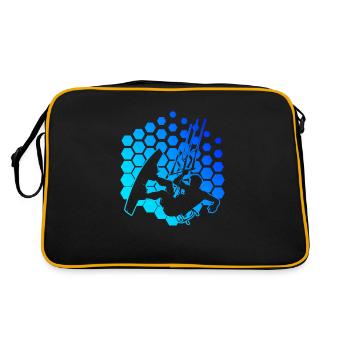 Kiten Kitesurfen Kitesurfing Kite Kitesurf - Retro Bag - black/gold - Back