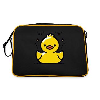 Rubber duck - Retro Bag - black/gold - Back