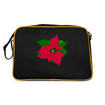 Poinsettia - Retro Bag - black/gold - Back