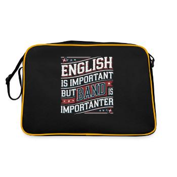 Fun design for musicians - Retro Bag - black/gold - Back