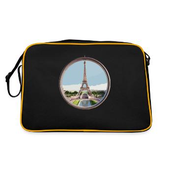 Eiffel Tower - Retro Bag - black/gold - Back