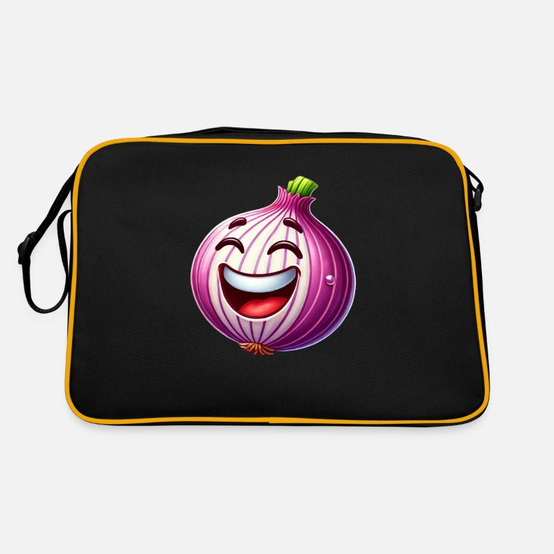 Laughing Cartoon Onion Retro Bag