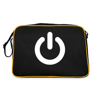 on off button - Retro Bag - black/gold - Back