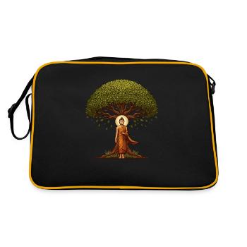 Arbre de la Bodhi - Sac Retro - noir/or - Dos