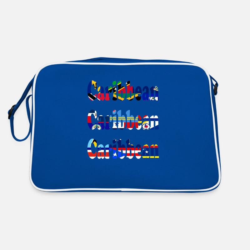 Sentiment de vacances avec les drapeaux des Caraïbes Sac Retro