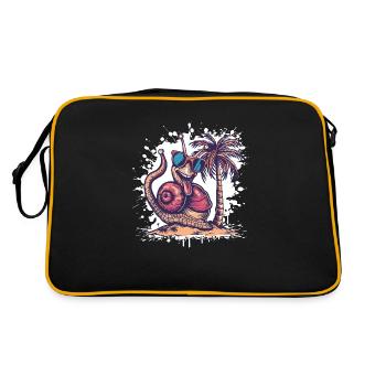 Vacances d’été de l’escargot - Sac Retro - noir/or - Dos