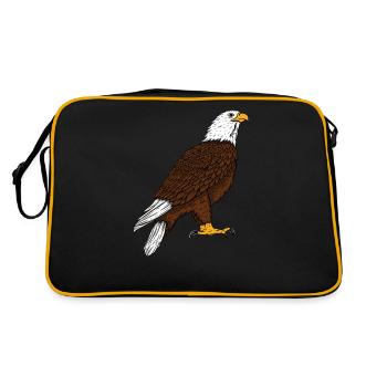 Adler - Sac Retro - noir/or - Dos