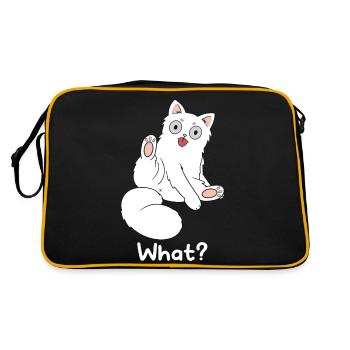 What are you looking at? - Retro Bag - black/gold - Back