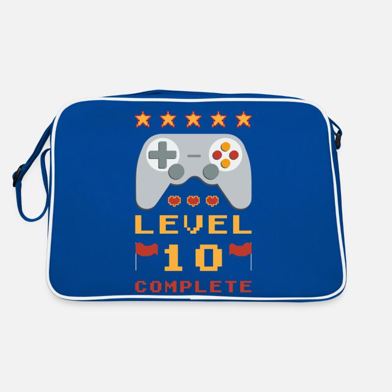 10. Geburtstag Level 10 Complete Retro Tasche