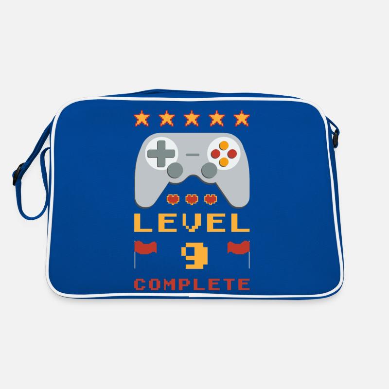 9. Geburtstag Level 9 Complete Retro Tasche