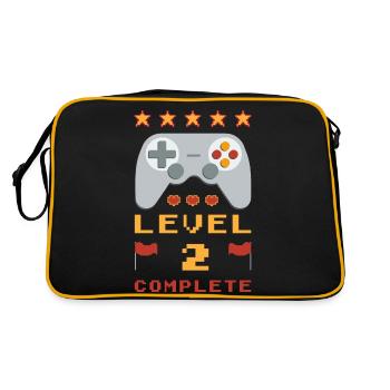 2nd Birthday Level 2 Complete - Retro Bag - black/gold - Back