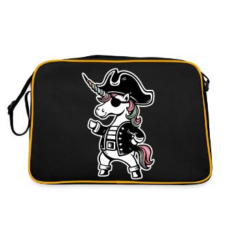 Licorne Licornes Créatures mythiques Mystique - Sac Retro - noir/or - Dos