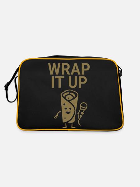 Wrap it up - Retro Bag - black/gold - Back