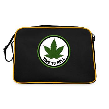 Weed - time to roll - Retro Bag - black/gold - Back