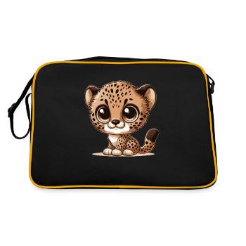 Baby Cheetah - Retro Bag - black/gold - Back